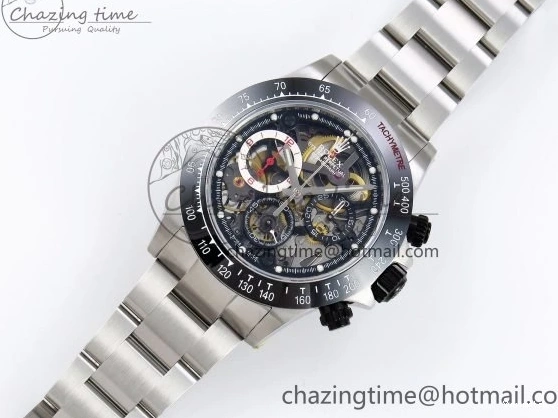 Bracelet Edition SONIC Daytona SS Bezel Skeleton Skeleton Best SA4130 Dial on Ceramic Oyster 0127